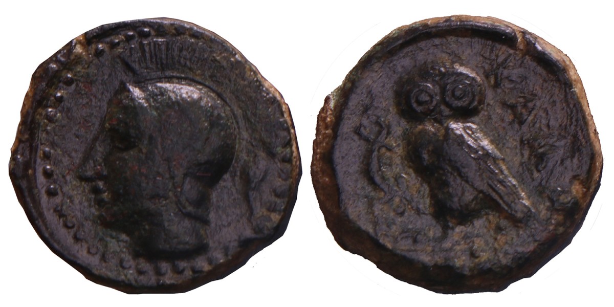 Kamarina. Sicily. 1 Trionkion. N.D. (420 - 405 BC).