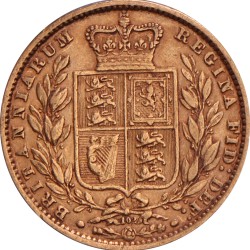 Great-Britain. Victoria. 1 Sovereign. 1864 Die Nr. 102..