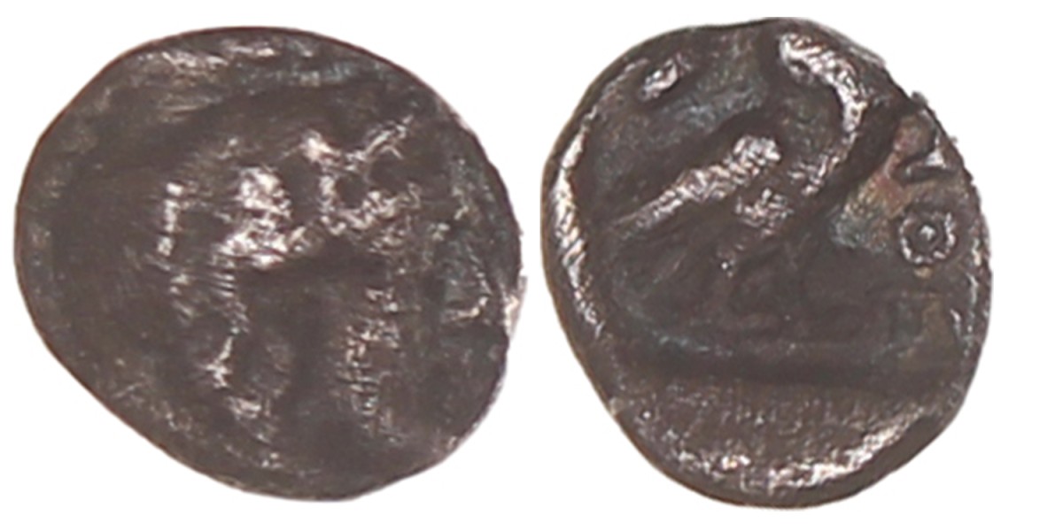 Attica. Athens. AR 3/8 Obol. N.D. (375-300 BC).