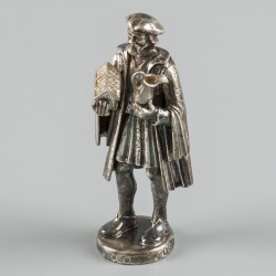 Miniatuur beroepswerker (Orfèvres) zilver.