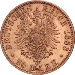 German States. Prussia. Friedrich III. 20 Mark. 1888 A.