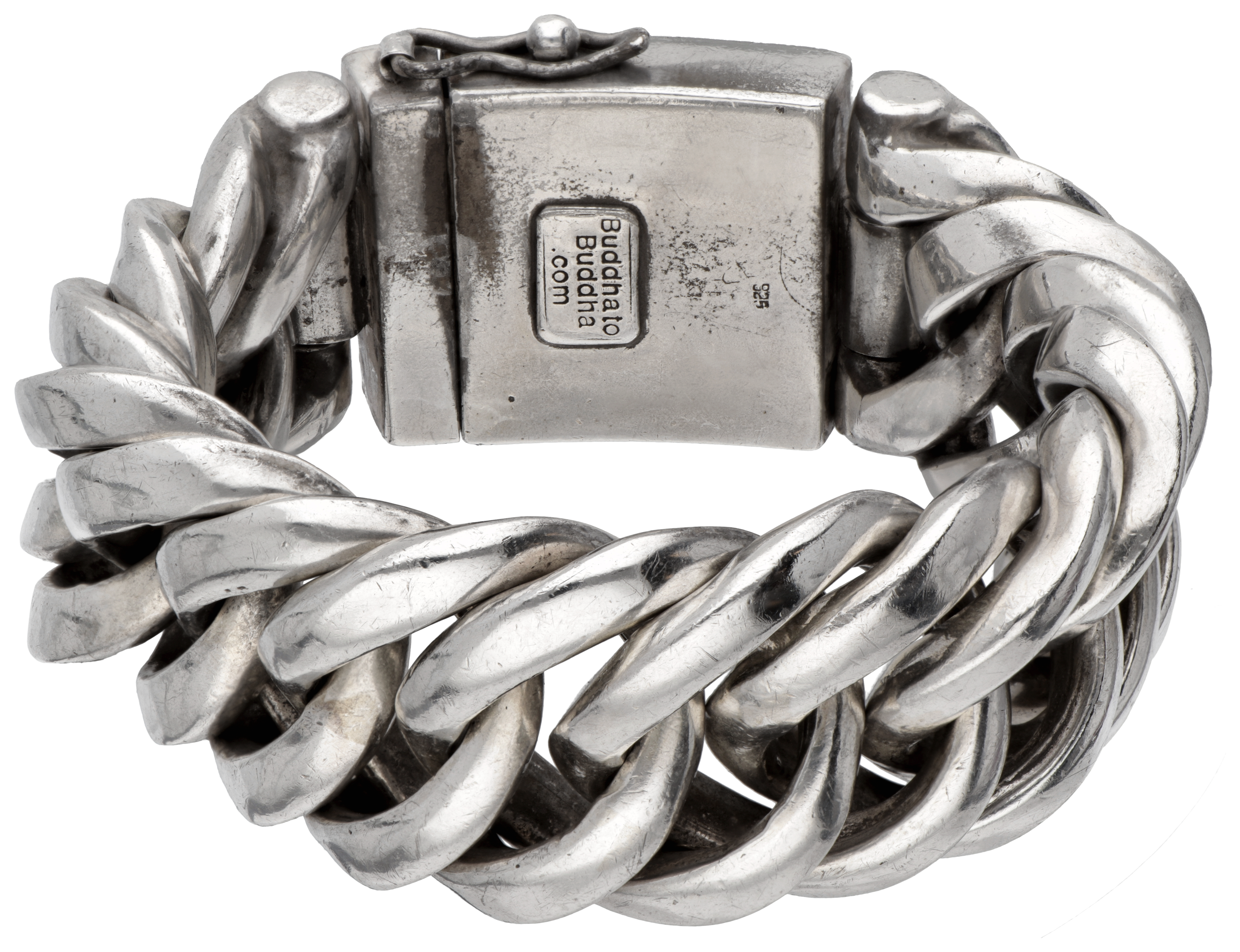 Sterling zilveren Buddha to Buddha 'Chain XL' armband.