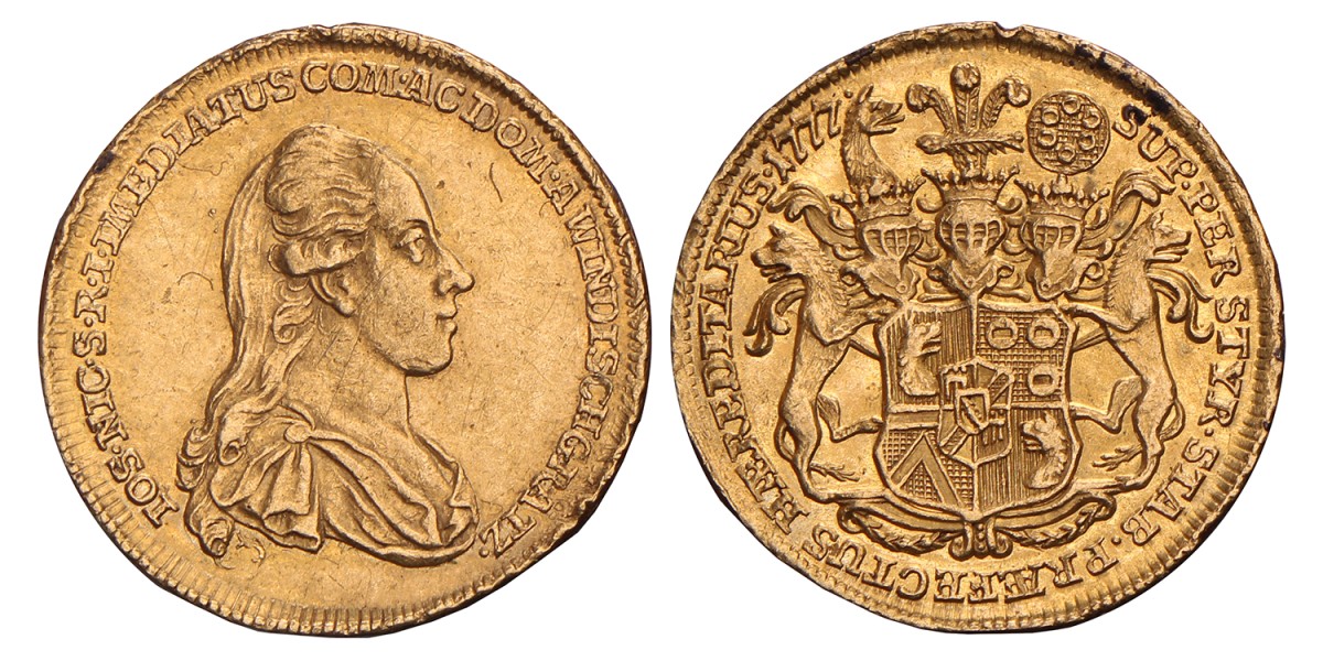 Austrian states. Windisch-Grätz. Joseph Nicolas. Ducat. 1777.