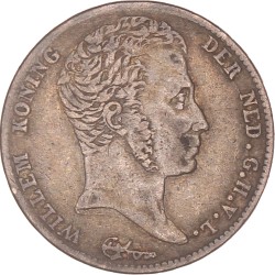 ½ Gulden. Willem I. 1822 U zonder volledige naam van Michaut. Fraai / Zeer Fraai.