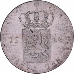 Zilveren Dukaat Willem I 1816. Zeer fraai (R).