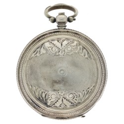 Zilveren Ankergang zakhorloge 628 - Heren zakhorloge - 1880 - 1910.