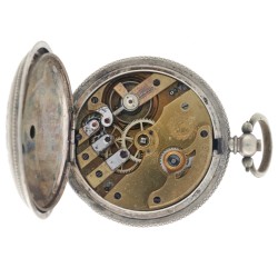 Zilveren Ankergang zakhorloge 628 - Heren zakhorloge - 1880 - 1910.