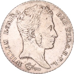 1 Gulden. Willem I. 1840. Fraai / Zeer Fraai.