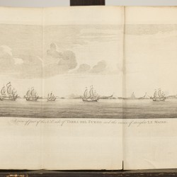 Cornelis de Bruyn (1652-1727), Gebergte genaemt Loeffoert, Lofoten archipel, Noorwegen, 1711.