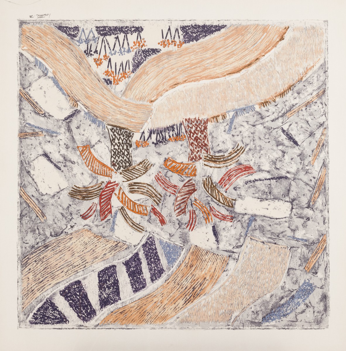 Marc Antoine l'Outtre (Louttre.Bisière.) (Parijs 1926 - 2012), Sous la balancelle.