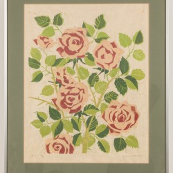 Jeanne Bieruma Oosting (Leeuwarden 1898 - 1994 Almen), "Rozen"- "Zomer Bouquet" (2x)