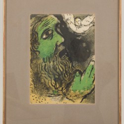 Marc Chagall (Liozna, Belarus 1887 - 1985, Saint Paul de Vence, France), "Hiob Priant", lithografie.