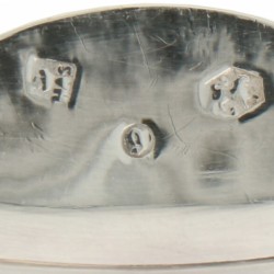 (2) Delig set gebakschep & roomschep zilver.