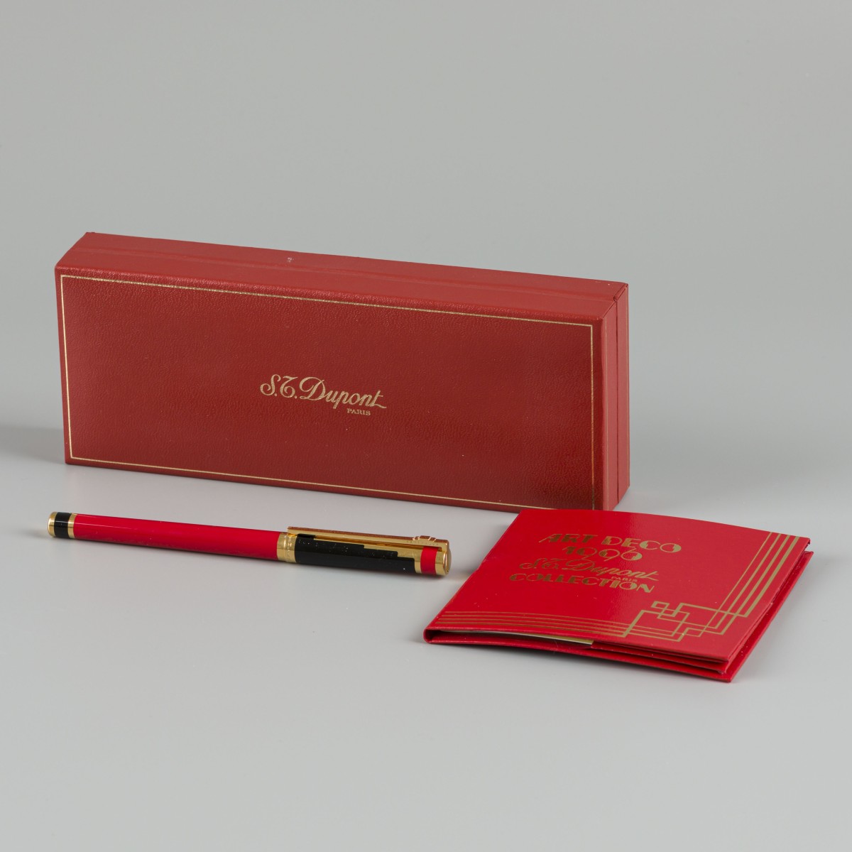 S.T. Dupont Art Deco ballpoint pen met originele doos Limited Edition.