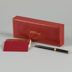 S.T. Dupont "Montparnasse" ballpoint pen zwart met originele doos.