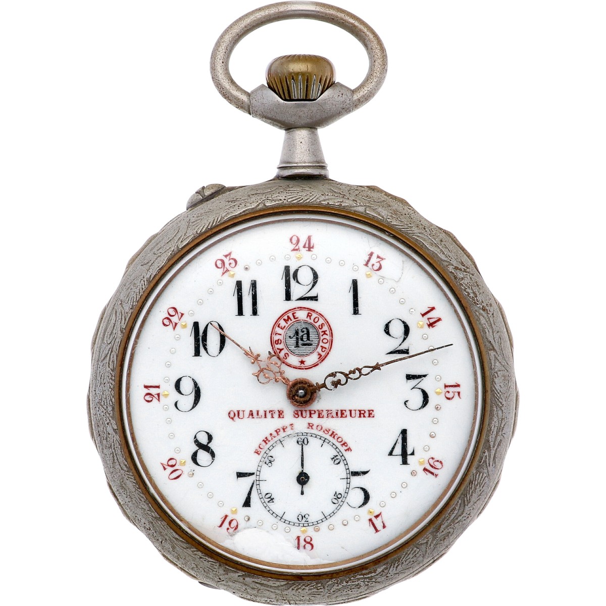 Roskopf 7860 Ankergang - Heren zakhorloge - ca. 1890.