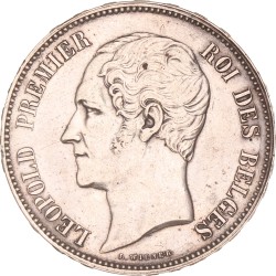 Belgium. Leopold I. 5 Francs. 1853.