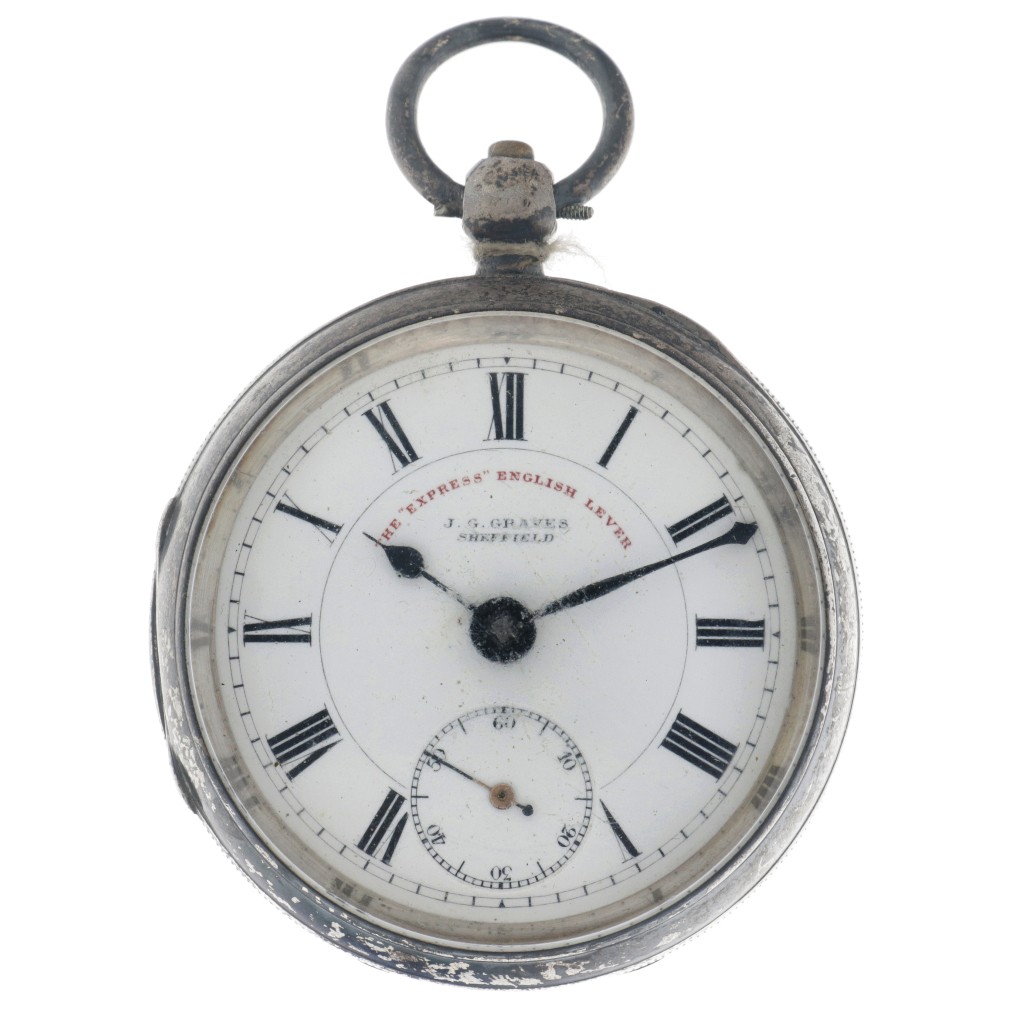 J.G. Graves, Sheffield "The Express"  Cilindergang 580894 - Heren zakhorloge - ca. 1901.