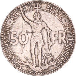 Belgium. Leopold III. 50 Francs. 1935.