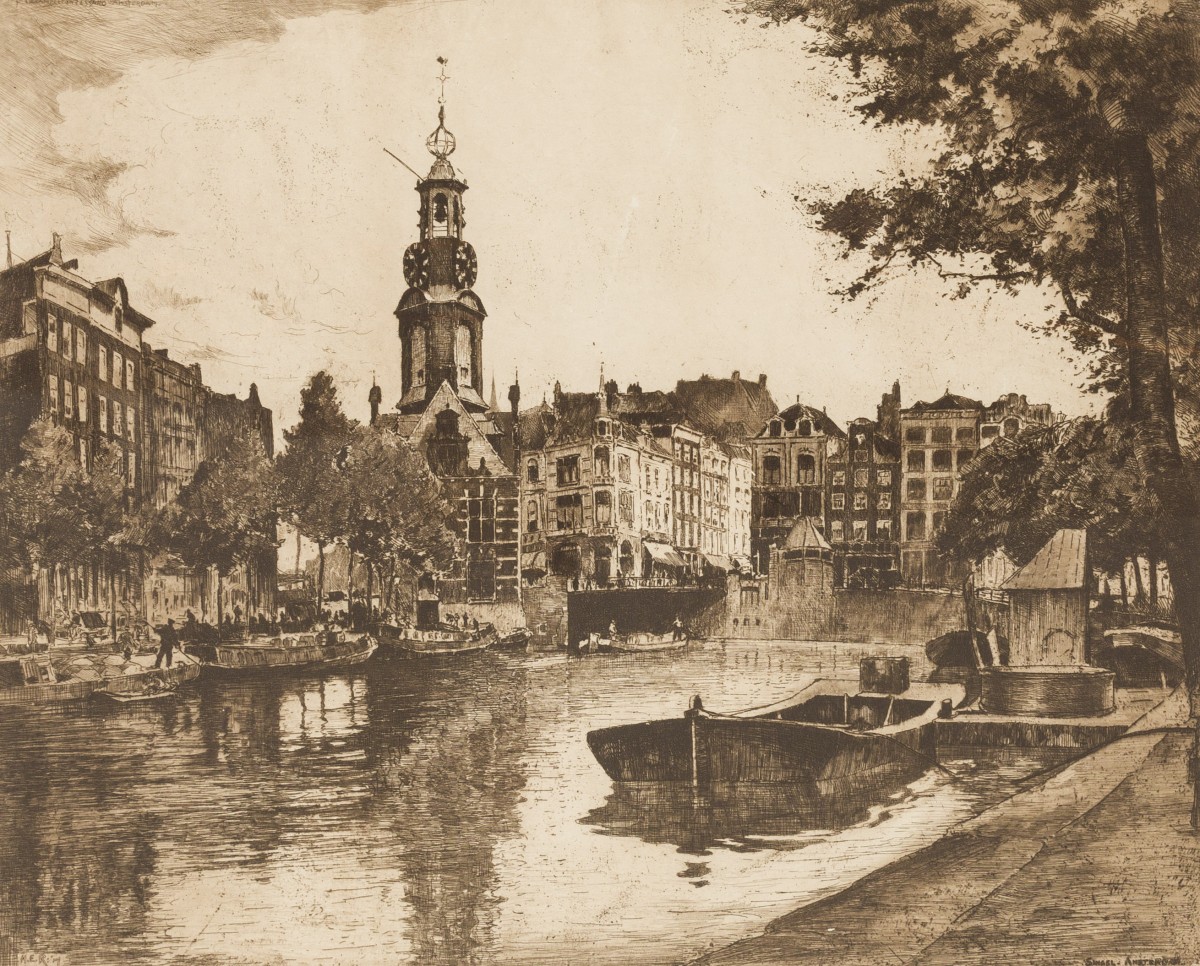 Hendrikus Elias Roodenburg (1895 - 1987), Singel te  Amsterdam, 20e eeuw.