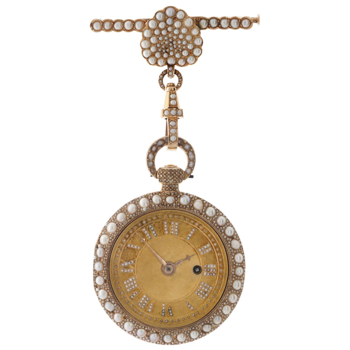 Geelgouden zakhorloge - cilindergang ca. 1900.