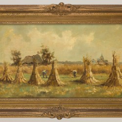 J. Dijkstra, Korenschoven op het land, 20e eeuw. 