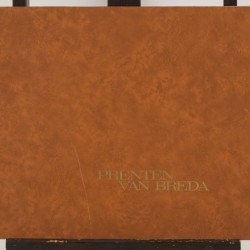 Een casette met 57 historische prenten (facsimile) van Breda, uitgegeven door: Stadsarchief Breda, 1967.