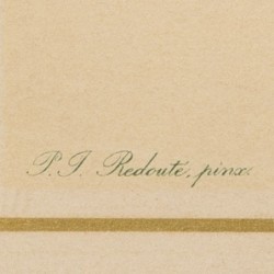 Franse School, een set van (4) lithografieën, voorstellende diverse rozen, 19e eeuw.