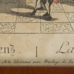 Duitse School, Een set van (3) prenten, waarvan twee optica, voorstellende Palazzo Vecchio en Ufizzi, en de Poort van Saint Denis / Porte Saint Denis te Parijs, 18e eeuw.
