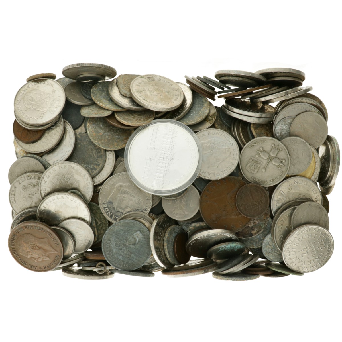 World. Coins and tokens.
