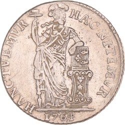 1 Gulden - Generaliteits. West-Friesland. 1764. Fraai / Zeer Fraai.
