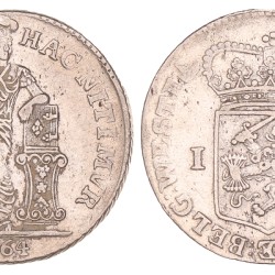 1 Gulden - Generaliteits. West-Friesland. 1764. Fraai / Zeer Fraai.