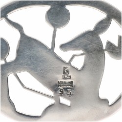 Zilveren Georg Jensen no.95 Kneeling Deer collier met hanger - 925/1000.