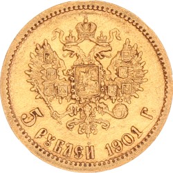 Russia. Nicholas II. 5 Roubles. 1901 ФЗ.