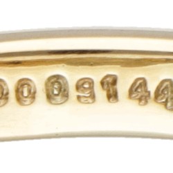 18 kt. Geelgouden Tirisi Moda ring bezet met diverse edelstenen.