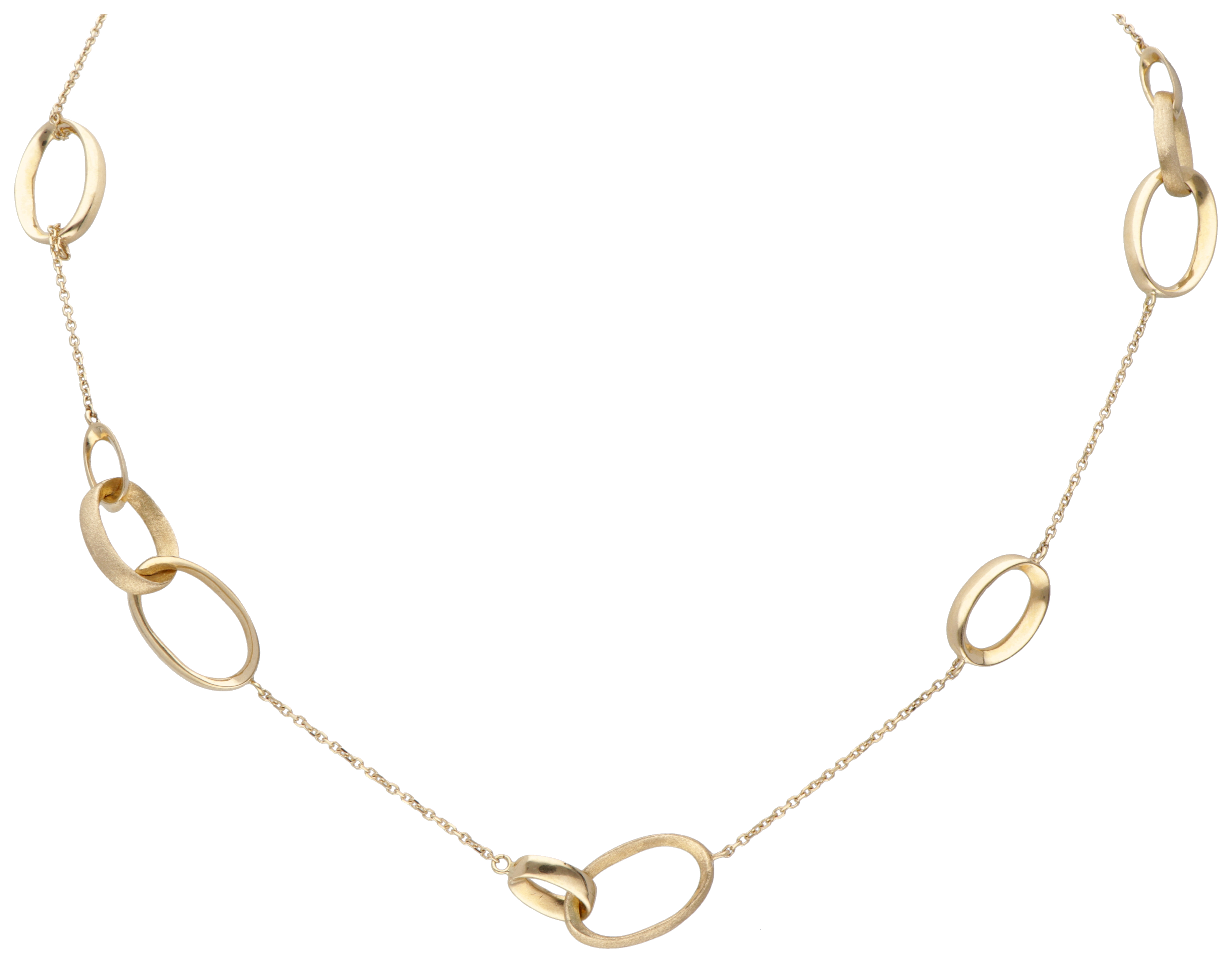 18 kt. Geelgouden Italiaans design collier van Italo Bottene.