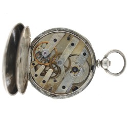 Zilveren Ankergang zakhorloge 1149 - Heren zakhorloge - ca. 1850.