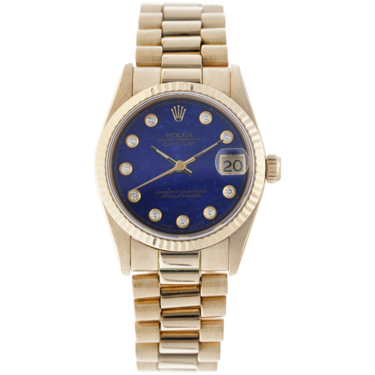 Rolex Datejust 68278 Lapis Lazuli Midsize  - Dames polshorloge - ca. 1990.