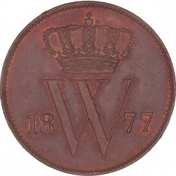 1 Cent Willem III 1877. FDC -.