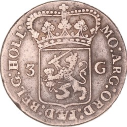 3 Gulden. Holland. 1795. Fraai / Zeer Fraai.