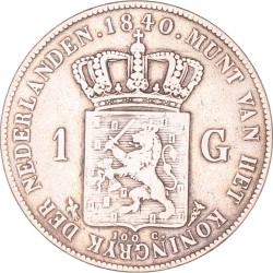 1 Gulden. Willem I. 1840. Fraai.