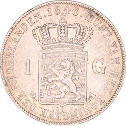 1 Gulden. Willem I. 1840. Fraai / Zeer Fraai.