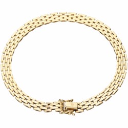 Geelgouden rolex schakel armband - 14 kt.