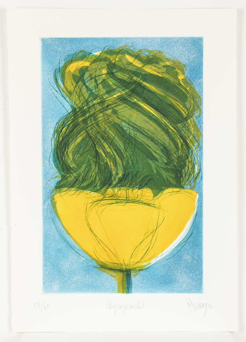Jean Messagier, 'Paysagesorbet', aquatinte, gesigneerd.