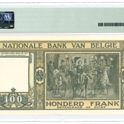 Belgium. 100 Francs. Banknote. Type 1945-1950. - UNC.