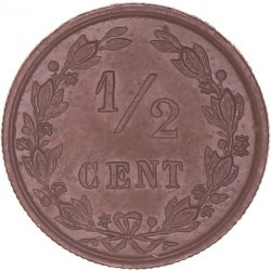 ½ Cent Willem III 1878. FDC -.