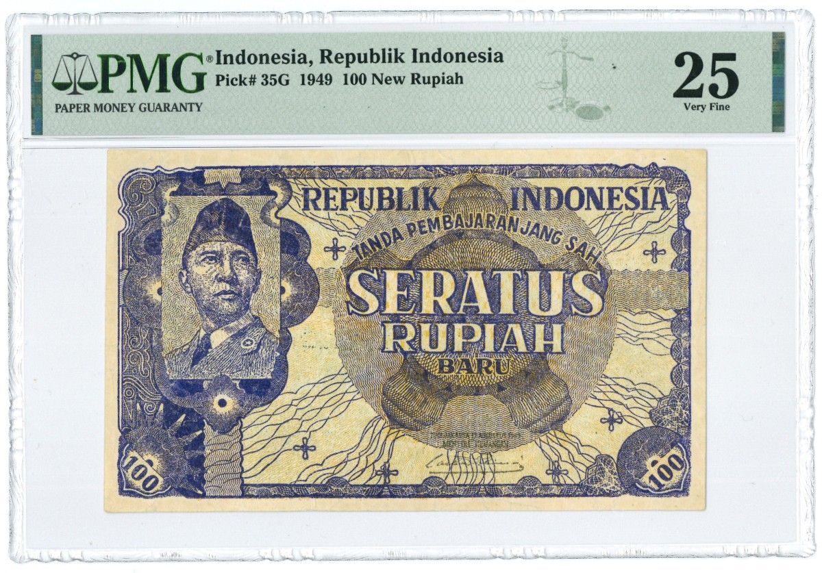 Indonesia. 100 New Rupiah. Banknote. Type 1949. - Very fine.