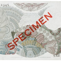 Nederland. 25 Gulden. Bankbiljet. Type 1947. Type Flora. Specimen. - Zeer Fraai -.