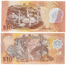 Brunei. Lot (2) 10 Ringgit. Banknote. Type 1996-2011. - UNC.