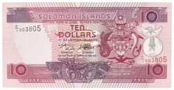 Solomon Islands. Lot (8) 2x10/3x20/3x50 Dollars. Banknote. Type 1986-2006. - UNC.